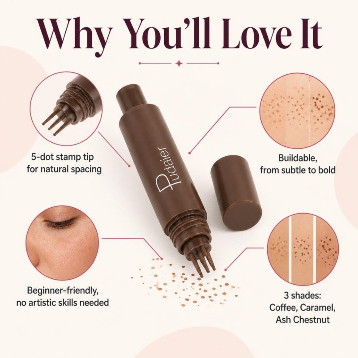 Why you'll love the freckle stamp pen