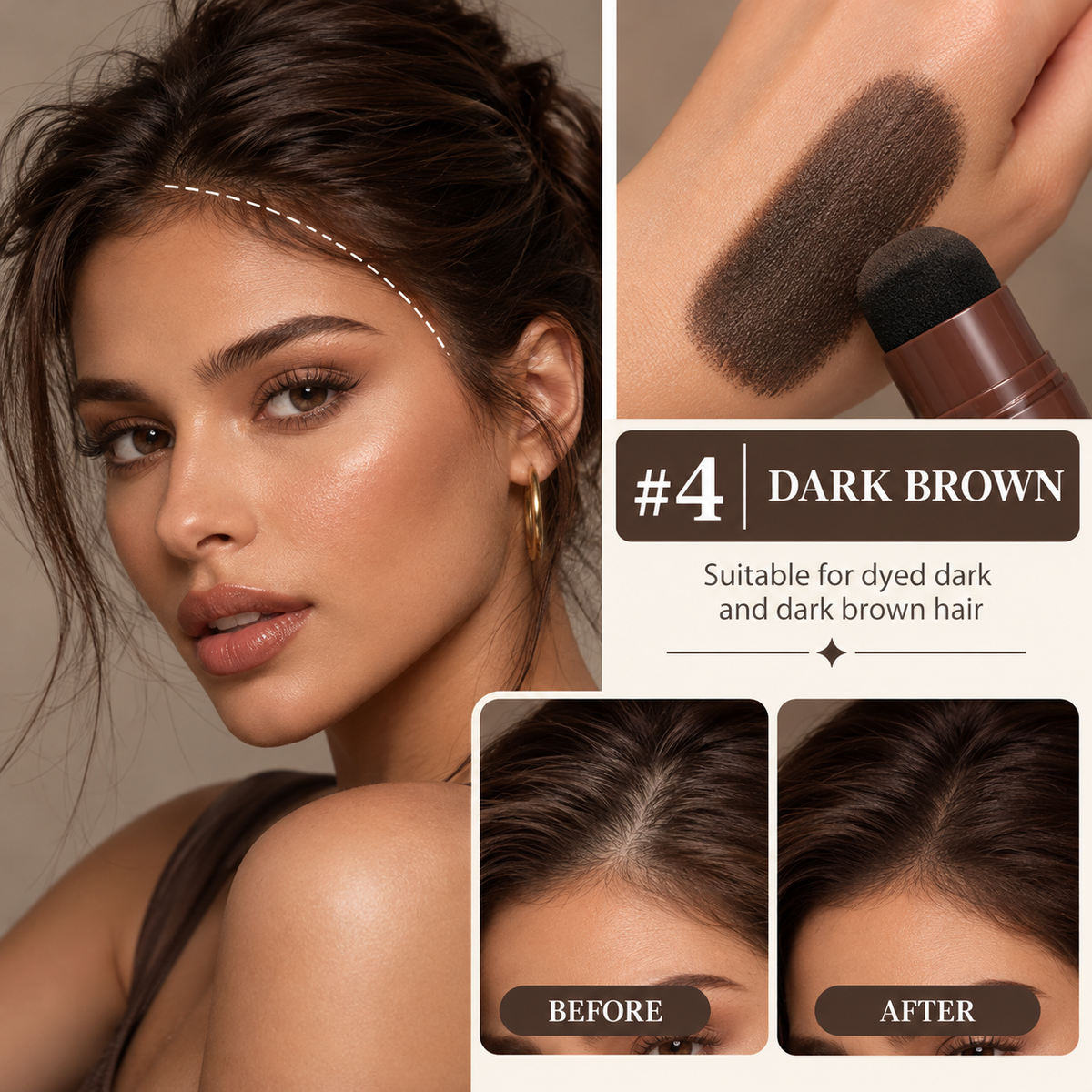 Haloline Hairline Powder Stick – Root & Hairline Touch-Up