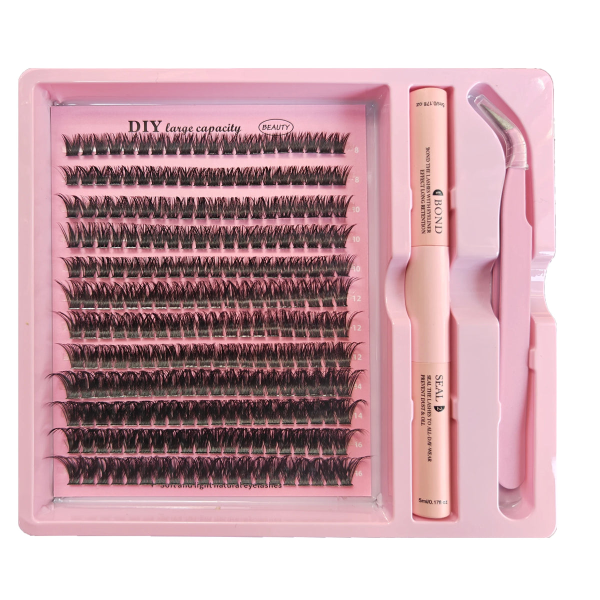 Kit fai da te per ciglia a grappolo Fluttera – Effetto salone a casa