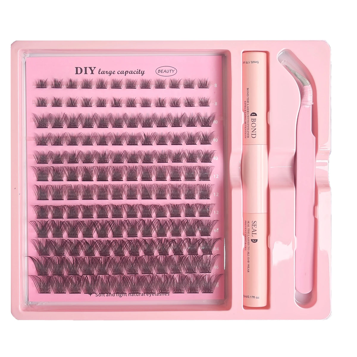 Kit fai da te per ciglia a grappolo Fluttera – Effetto salone a casa