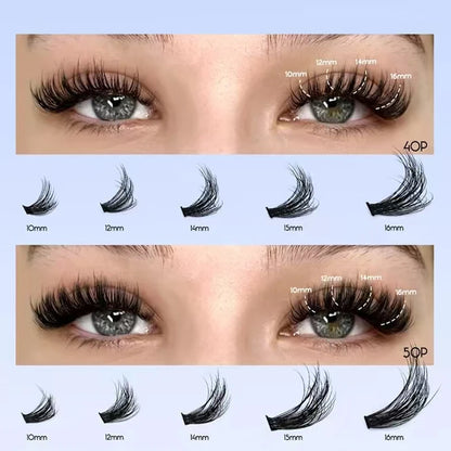 Kit fai da te per ciglia a grappolo Fluttera – Effetto salone a casa