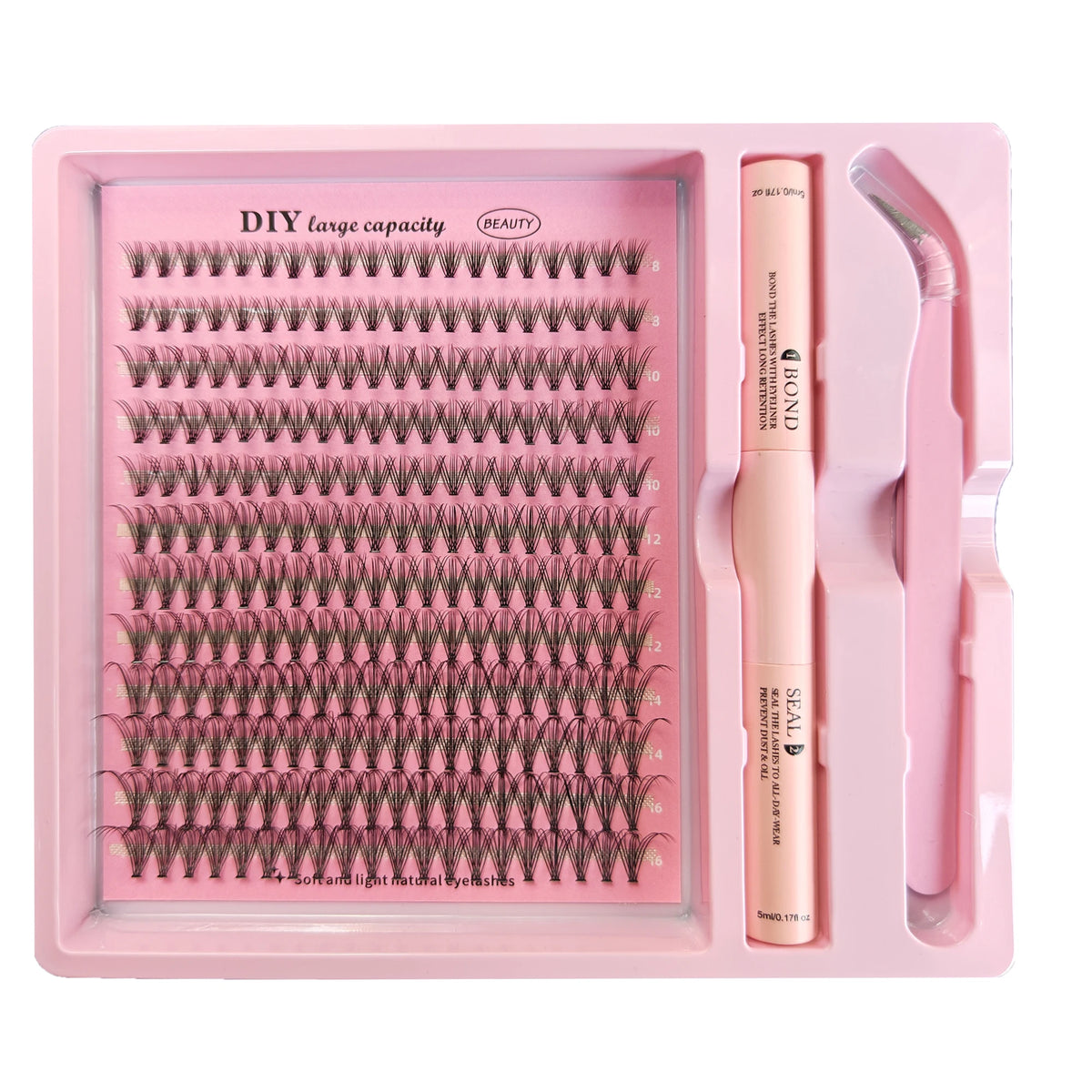 Kit fai da te per ciglia a grappolo Fluttera – Effetto salone a casa