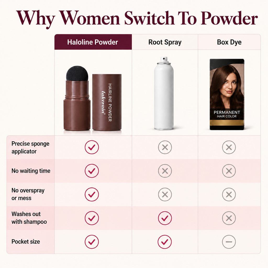 Haloline Hairline Powder Stick – Root & Hairline Touch-Up