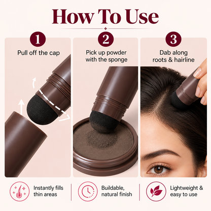 Stick di cipria per l’attaccatura dei capelli Haloline – Rinfresco per radici e contorno dei capelli